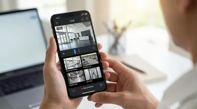 Fernzugriff & App einrichten Wien - Kamera-App auf Smartphone